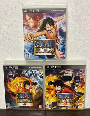 One Piece Pirate Warriors 1  2 3 set Sony PlayStation 3 PS3 Japanese ver Tested - Image 1 of 4