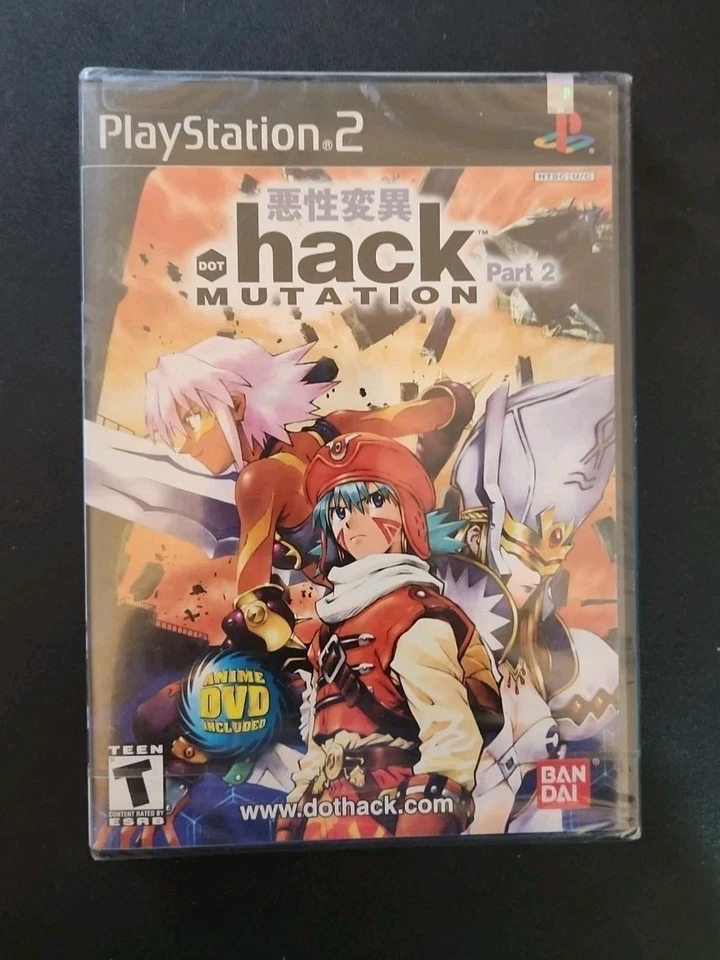 .hack Mutation (PS2 Playstation 2) NEW SEALED BLACK LABEL Y-FOLD W/UPC, MINT - Image 1 of 4