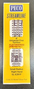 Peco Streamline SL-E391F Electrofrog Spur N Code 55 - kleiner Radius Rechtshand - Bild 1 von 4