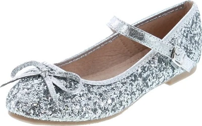 Bailarina Link Marina-36K Niña Brillo Lazo Fiesta Vestida Plana Mary Janes Foto 1 de 4