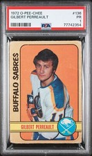 1972 O-PEE-CHEE OPC #136 GILBERT PERREAULT PSA 1