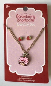 The World Of Strawberry Shortcake Jewelry Set One Necklace One Pair Of Earrings  - Picture 1 of 1