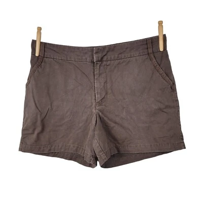 Pantalones Cortos Lee Talla 16 36" Cintura Informal Tiro Alto Calce Regular Marrón Lona Para Mujer  Foto 1 de 4