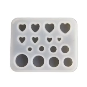 Ear Gauge Mold Round and Heart Shape Ear Stretching Tool Ear Stretching Molds - Picture 1 of 8