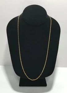Signierte Midas 14K Gelbgold Mexiko Figaro Kette Halskette 22,5" ~ 1,40 mm - Bild 1 von 12