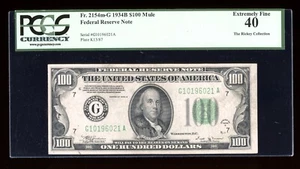 DBR 1934-B $100 FRN Vinson Mule Chicago Fr. 2154m-G PCGS XF-40 Serial G10196021A - Picture 1 of 2