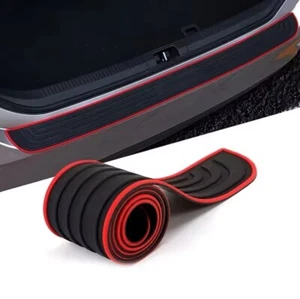 For FORD FOCUS FIESTA Rear Trunk Boot Bumper Sill Guard Protector Rubber Black - Picture 1 of 3