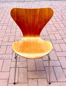 Fritz Hansen Arne Jacobsen Design Stuhl Chair Serie 7 Teak 1984 - Bild 1 von 5