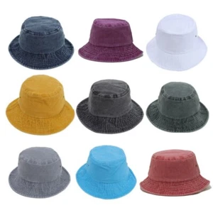 Bucket Hat Boonie Basic Hunting Fishing Outdoor Casual Summer Cap Unisex Cotton - Picture 1 of 20