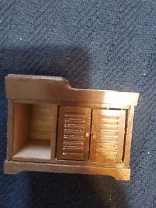 Antique Vintage Dollhouse Miniature Furniture Wooden credenza dresser - Picture 1 of 5