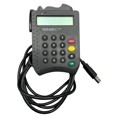 REINER SCT cyberJack e-com Chipkartenleser Lesegerät Kartenlesegerät USB 452601 - Bild 1 von 4