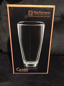 Nachtmann Carre 9.8 Inch Crystal Vase, Fine Bavarian Crystal. New Open Box - Picture 1 of 3