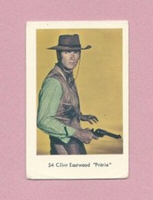1964 Dutch Gum Card (1-78) #54 Clint Eastwood