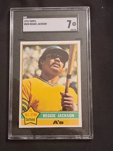 1976 Topps #500 Reggie Jackson SGC 7 500 Home Run Club - Picture 1 of 2