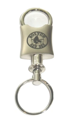 Boston Red Sox Valet Key Chain with Etched Team Logo MLB Baseball - Image 1 of 4