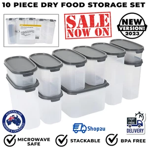 10pce Anko BPA Free Airtight Pantry Storage Set Food Containers Kitchen Canister - Picture 1 of 9