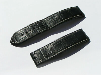 Correa de reloj Longines 21mm 21/20 85/120 cuero negro negro I687 Foto 1 de 4