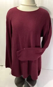 Suéter Michael Kors Talla M Mujer Color Ciruela Manga Larga Tejido Cremallera - Imagen 1 de 10