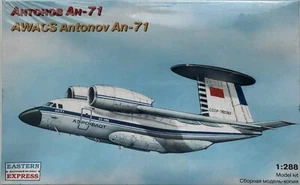 🛩 EASTERN EXPRESS AWACS Antonov An-71 Aeroflot Model Airplane #28805 NISB 1:288 - Picture 1 of 6