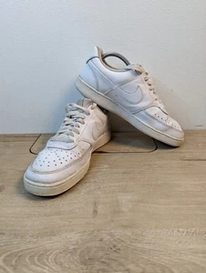 Nike Court Vision Low Triple White Women's Size 10 CD5434-100 Craft - Picture 1 of 9