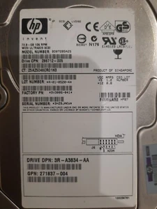 HP BD07285A25 286712-005 73GB 15000U/min 8MB SCSI 80-pin U320 3.5" HARD DRIVE" - Picture 1 of 5