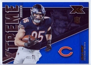 2020 Panini XR Xtreme Rookies Blue #28 Cole Kmet RC /99 - Chicago Bears - Picture 1 of 2
