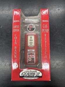 CAJA DE CAMBIOS 66002 TOKHEIM BOMBA DE GAS RÉPLICA TEXACO SKY CHIEF EDICIÓN LIMITADA BANCO DE MONEDAS - Imagen 1 de 12