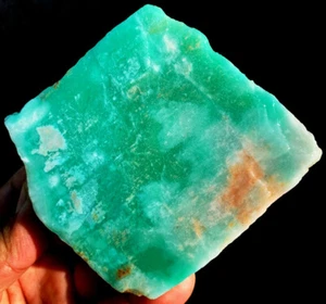 290g NATURAL Amazonite Nugget Blue Color Translucent Coarse Specimen ip1676 - Picture 1 of 12