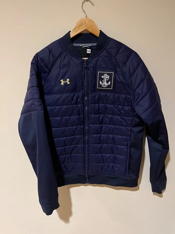 Navy Midshipmen Under Amour Puffer Bomber Jacket - Size M - Excellent Condition Cover
