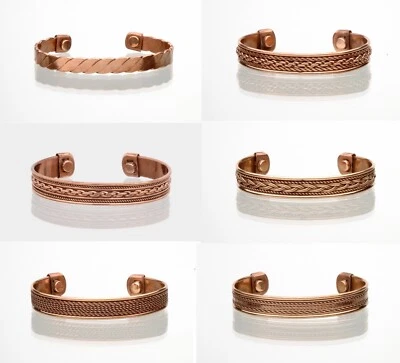 Brazalete Brazalete Brazalete Energético Terapia Dolor Artritis Cobre Magnético Hombres y Mujeres Foto 1 de 2