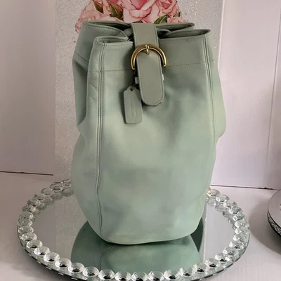 COACH Vintage Soho Sling Bag Mint Green leather Made In USA - Image 1 of 4