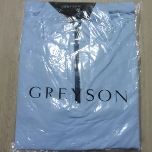 GREYSON Mens XL TATE MOCKNECK 1/4 ZIP PULLOVER WOLF BLUE GOLF AQUA - Picture 1 of 12