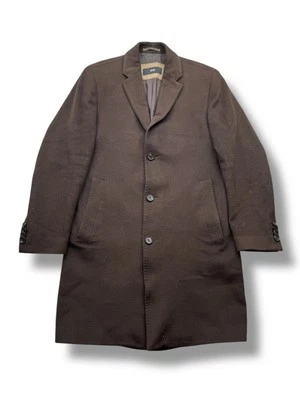 Hugo Boss Vintage Distressed Wool Coat Men's Size S - Image 1 of 4