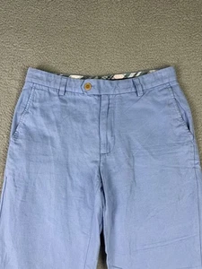 Brooks Brothers Pants Mens 30x28 Blue Baird McNutt Cotton Linen Blend Chino - Picture 1 of 14