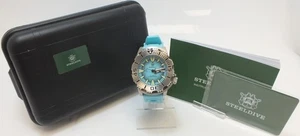STEELDIVE SD1984 Monster Sapphire Crystal Mechanical Wristwatch With Blue Strap - Picture 1 of 10