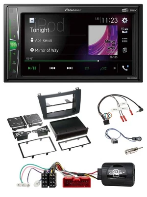 Pioneer 2DIN Lenkrad DAB USB Bluetooth Autoradio für Mazda 3 09-13 analog - Bild 1 von 4