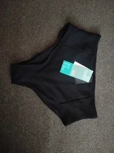 H&M Black High waist Bikini Bottoms Size 10 - Picture 1 of 5