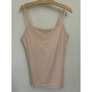 Canotta Cami Soft Surroundings donna grande rosa senza maniche a strati basic - Foto 1 di 5