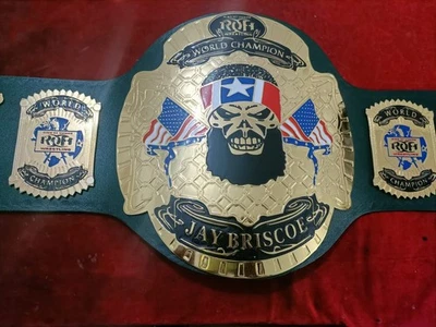 Cinturón réplica ROH Jay Briscoe Championship Wrestling Foto 1 de 2
