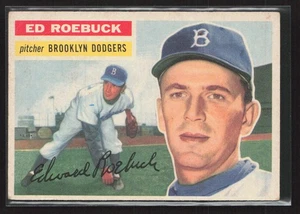 1956 Topps #58b Ed Roebuck - EX/EX+ Set Break! - Picture 1 of 2