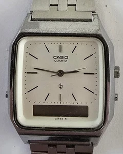 Casio AQ 321 Module 390 Vintage Digital Watch Spares Or Repair Untested - Picture 1 of 3