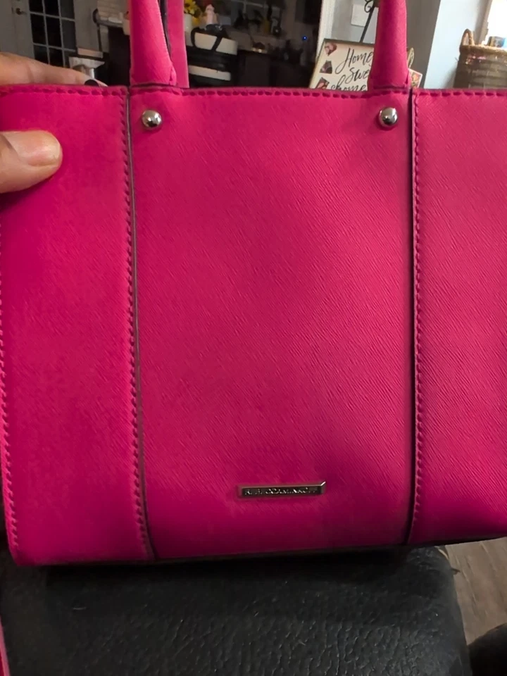 Rebecca Minkoff Tote Bag Crossbody Leather Mini MAB Watermelon New $195 - Image 1 of 4