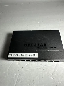 NETGEAR 8-Port Gigabit Ethernet Smart Switch (GS108T) - Black (9) - Picture 1 of 2