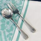 Vintage Mappin & Webb English Silver Plate Louis XVI Pattern Cake Fork & Spoon