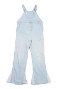Vintage Denim Maternity Dungarees Size 10 Overalls Flared Flares Bootcut
