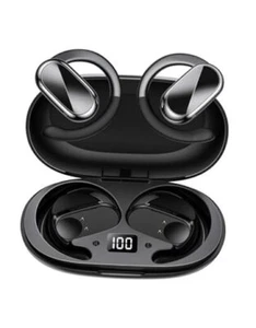 Open Ear Headphones Best Wireless Earbuds with Earhooks, Bluetooth 5.4, Black - Picture 1 of 8