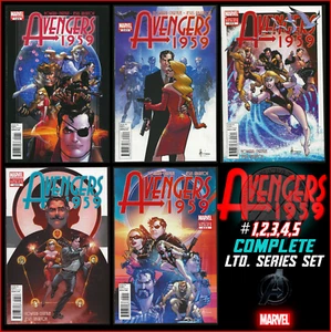 AVENGERS 1959 #1-5 (2011) FULL SET BLONDE PHANTOM CHAYKIN MARVEL 9.4 NM - Picture 1 of 8