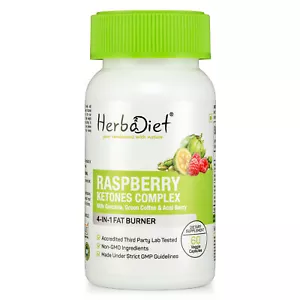 Raspberry Ketones, Garcinia Cambogia, Green Coffee, Acai Berry Fat Burn Capsules - Picture 1 of 4