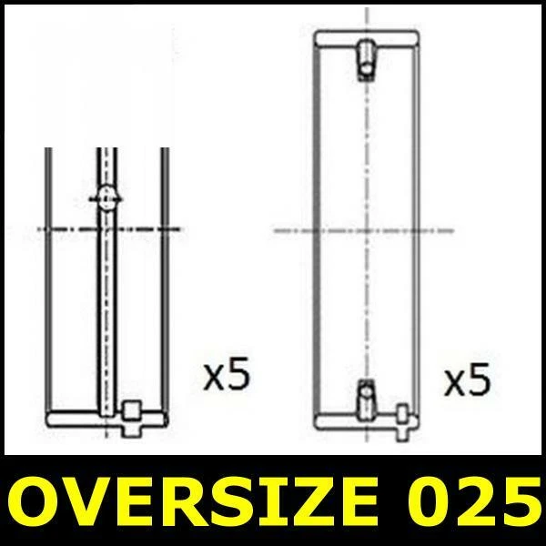 Crankshaft Main Bearing Set 025 FOR VAUXHALL ASTRA 100bhp H 1.7 04->10 A04 FAI - Image 1 of 1