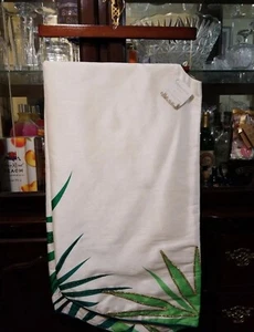NUEVO CON ETIQUETAS Bordeador 60" Costero Árbol de Navidad Falda Verde Dorado Crema - Imagen 1 de 4